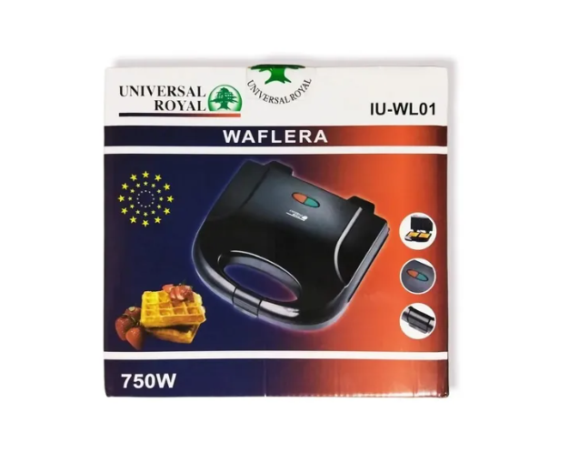 Waflera Eléctrica Universal Royal Dos Puestos 750w Wafflera
